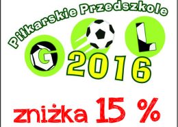 Piłkarskie Przedszkole Gol 15%