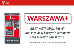 Bilet Metropolitalny doładujesz w biletomacie