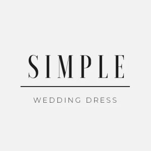 logo simple weeding dress